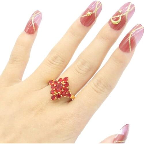 17x16mm SheCrown Pretty Created Dark London Blue Topaz White Cubic Zircon For Women Daily Wear Silver Rings