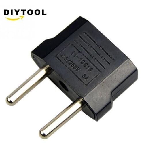 5pcs Universal US To EU Plug USA To Euro Europe Travel Wall AC Power Charger Outlet Adapter Converter 2 Round Socket Input Pin