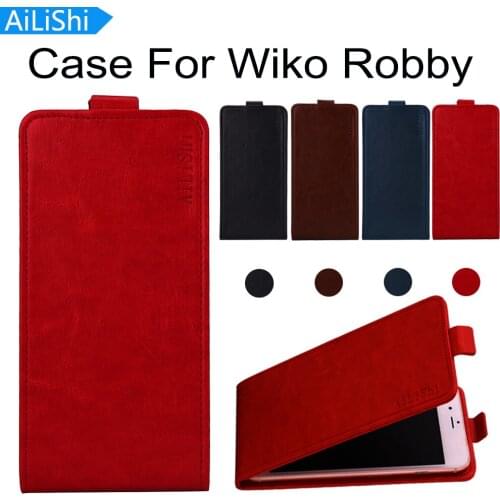 AiLiShi 4 Colors For Wiko Robby Case Top Quality Flip New Arrive PU Protective Cover Skin Luxury Leather Case With Card Slot