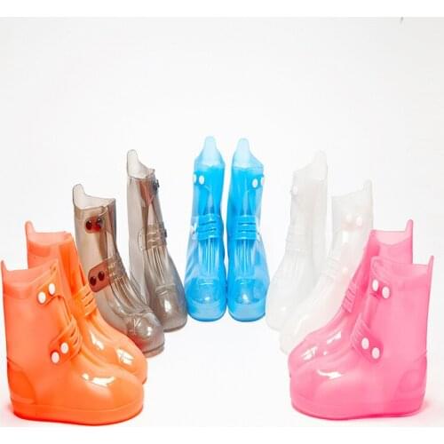 One-piece double-breasted Rain Covers rain boots shoes slip wear-resistant waterproof and silicone rain boots sale 3