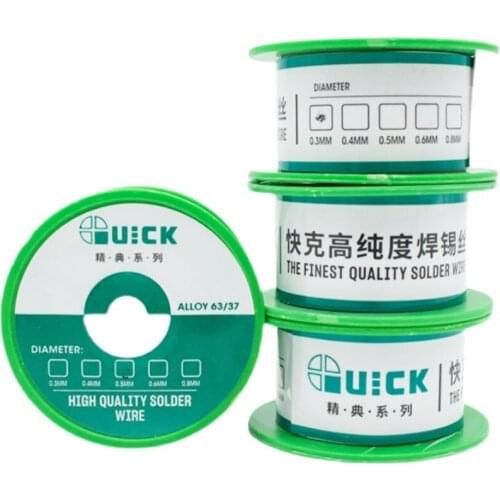 QUICK Solder Wire 0.3-0.6mm superfine Silver Jump Wire Ultra Fine Fly Line For iPhone Fingerprint Mainboard Chip Repair 40g