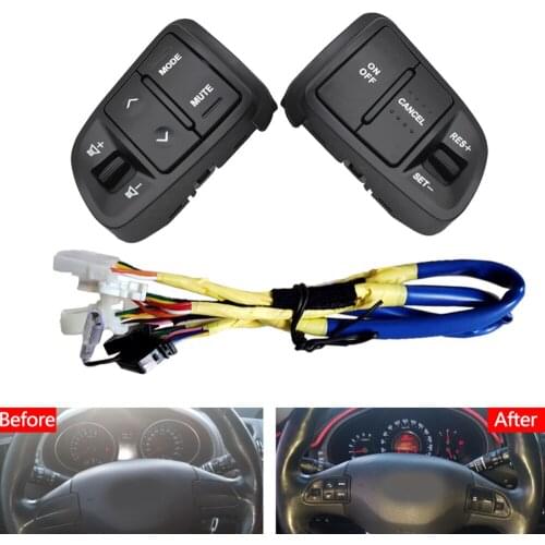 For KIA Sportager Speed Cruise Control Buttons Switch With Backlight Car Parts Multifunction heating Steering Wheel Audio Button