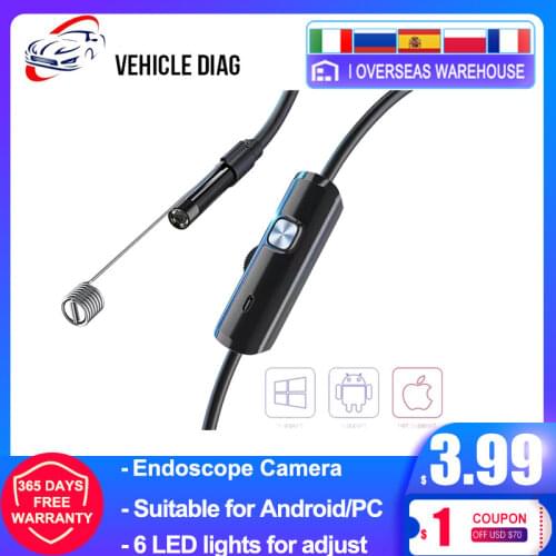 6 LED Waterproof Endoscope Camera Flexible 3 IN 1/USB Borescope Camera Android/PC Notebook Car Repair Tool 1-3m 5.5mm/7mm