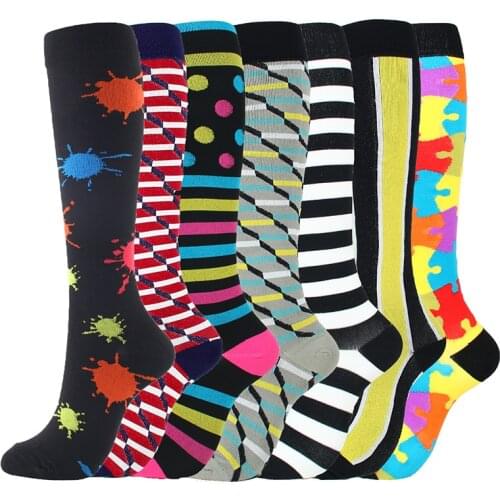 Unisex Compression Socks Leg Support Knee Socks Anti-Fatigue Stretchy Sock Men For Running Bicycle Anti Fatigue Pain Relief Sock