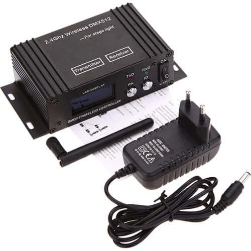 Mini 2.4G Wireless Dmx 512 Controller Transmitter Receiver Lcd Display Repeater Disco Light Led Par Light Stage Lighting Effect
