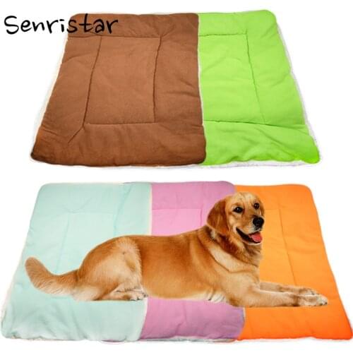 Pet Soft Flannel Cotton Dog Bed Mat for Small Medium Large Dogs Sleep Blanket Warm Cushion Puppy Cats Breathable Pad Fleece Beds