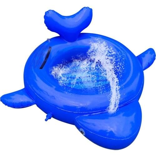 Inflatable Water Jet Cushion Pool Summer Children Water Jet Whale Outdoor Parent-child Beach Lawn Play Water Jet Pool