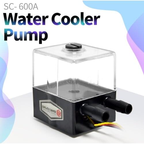 Syscooling water cooling pump with reservoir SC-600A DC 12v dc brushless pump for PC water cooling system