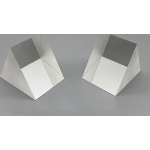 Optical Glass Equilateral Prism 40*40*40mm High Refractive Index ZF1 Material Prisms Optical Test Triangular