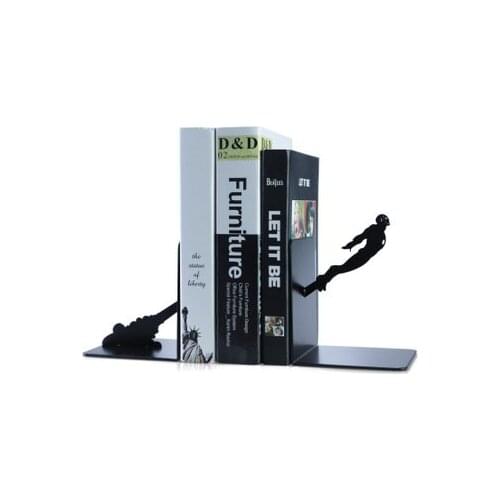 To support creative iron man student by simple animation book plate simple table bookshelf Bookends TV home decorations