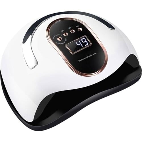 Q1FB Portable 168W Nail Lamp UV LED Nails Dryer Gel Polish Curing Light Manicure Tool