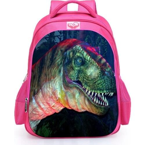 17 Inch Dinosaur Schoolbags Backpack for Girls High Capacity 3D Animal Print Children Backpack Best Gift