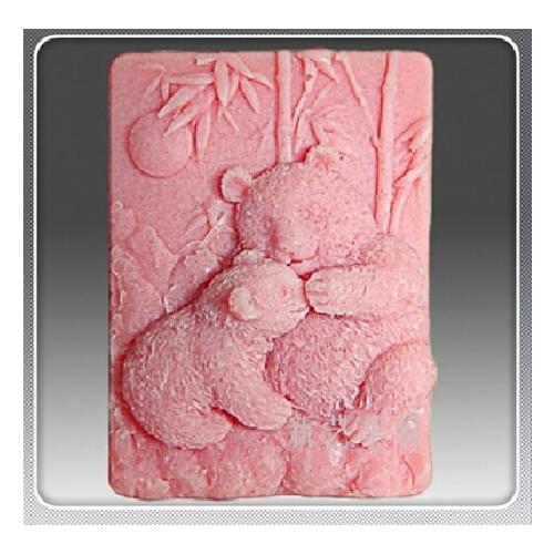 Panda Design Silicone Soap Mold 3D Silicone Mold for Natural Soap