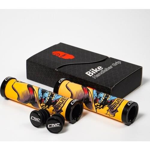 Mountain Bike Silicone Grip Anti-vibration Anti-skid Bilateral Locking Silicone Grip Cover Dead Flying Bike Accessories Grip