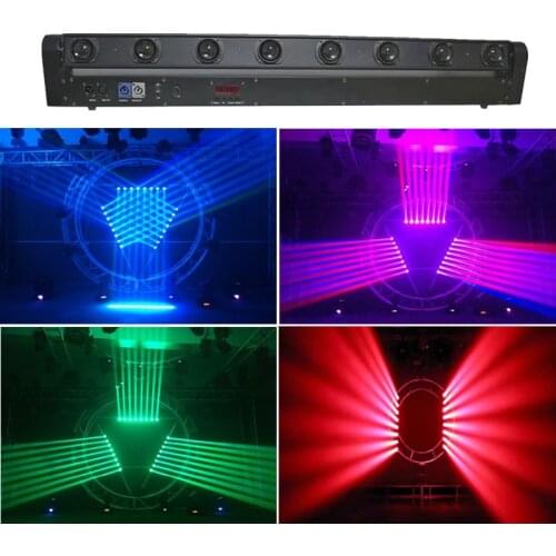 The Led strip beam moving head Licht 8X12W RGBW multicolor Led strip beam Dmx512Dj Christmas party venue performance stage party