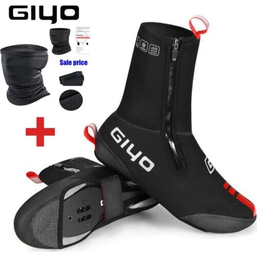 GIYO Thermal Reflective Cycling Overshoes Men Women Bicycle Shoe Covers Self Locking Ankle Boots MTB Road Bikes covers for shoes