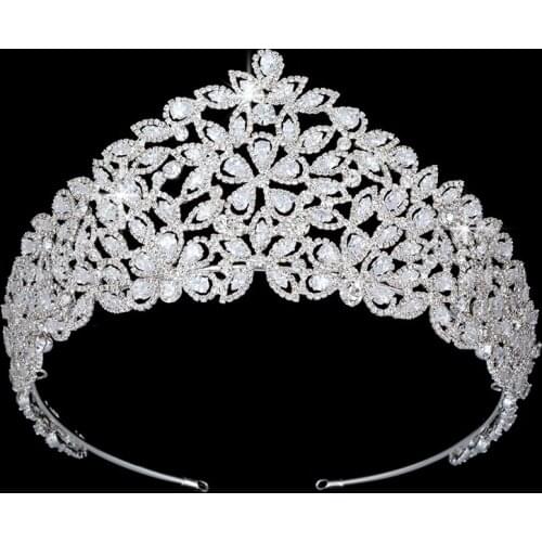 Tiaras And Crowns Wedding Hair Accessories The Shape Of Flower Romantic Style High Quality Fashion Crystal BC4466 Haar Sieraden