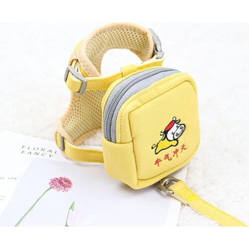 Traction Rope Detachable Backpack Explosion Proof Cotton Pet Dog Chest Strap for Walking ошейник для собак