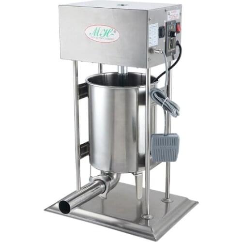 10L vertical commercial electric sausage filling machine 304 stainless steel automatic sausage, ham sausage filling machine