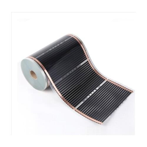 All Sizes 400w/m2 Infrared Carbon AC220V Underfloor Heating Film Low Electrical Warm Mat