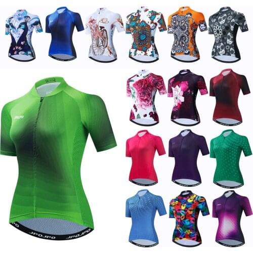 2021 Cycling Jersey Women Summer Short Sleeve MTB Bike Shirts Top Ropa Ciclismo Cylcing Clothing Maillot Sport Bicycle clothes