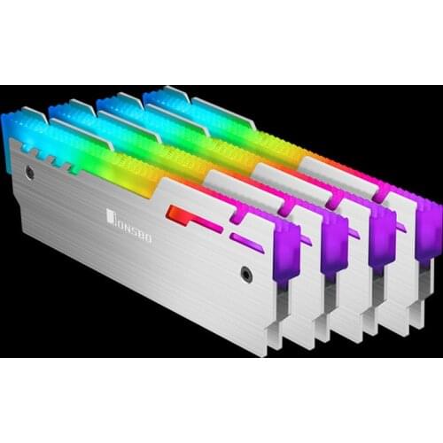 1pcs/lot JONSBO NC-3 Glowing Memory Vest RGB radiator 12V small 3 Pin AURA LED light Aluminum Radiator Desktop RAM Heatsink