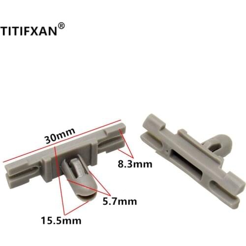 20PCS Auto bright bar decoration trim fasteners for BMW 316 318 320 325 328,3 series door window rain trough sealing strip clips