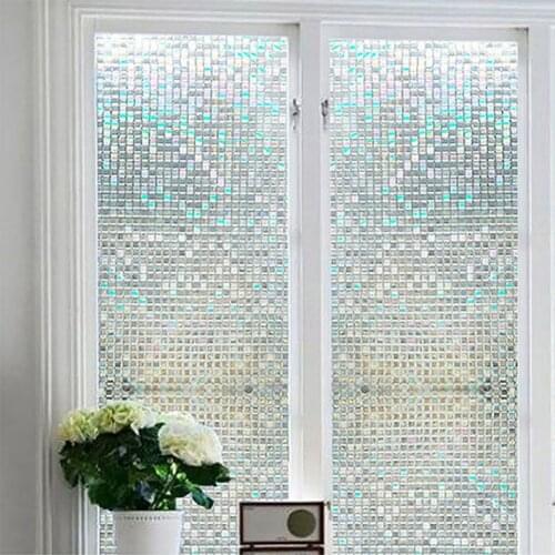3D Static Decorative Privacy Window Glass Film Sticker Stained Anti UV Self-adhesive Stickers Home Decor