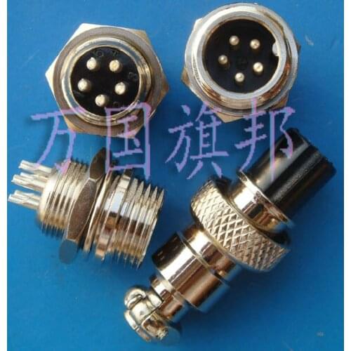 Free Delivery.5 core five core aviation socket 12 mm diameter: a man and a woman