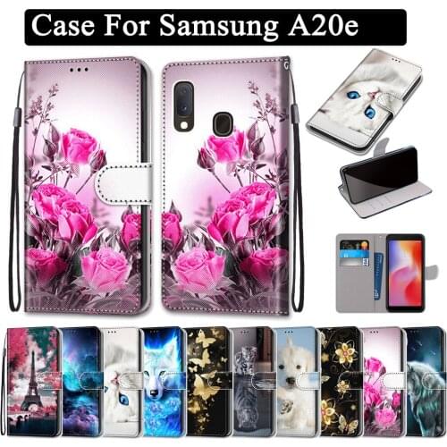 For Samsung Galaxy A20E Case Wallet Flip Cover For Samsung Galaxy A20E A 20E A202F Case Soft Silicone Wallet Cover Phone Case