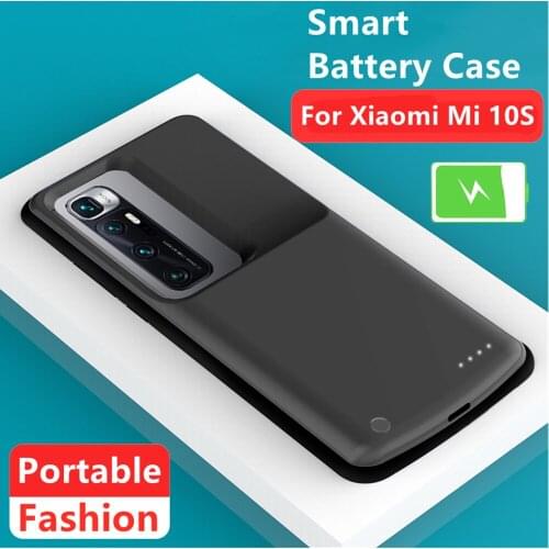 External Battery Charger Cases For Xiaomi Mi 10S Battery Case 6800mAh Protable Power Bank Cover for Mi 10S Battery Charging Case