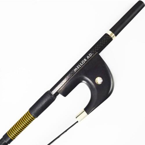 Black Horsehair Textured Carbon Fiber German Double Bass Bow Loud Wild Tone MELLOR Advanced Level A2G Bass Parts Accessories