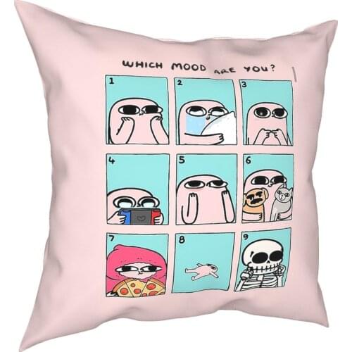 Ketnipz Mood Board Square Pillow Case Throw Pillow Cute Cartoon Fashion Pillowcover Home Decor