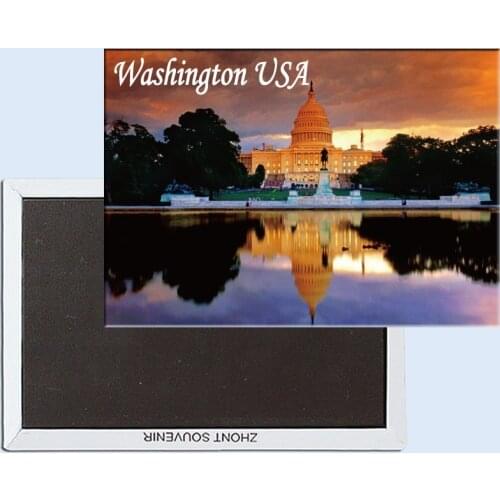Capitol Reflections at Sunset, Washington USA 24518 Fridge Magnet