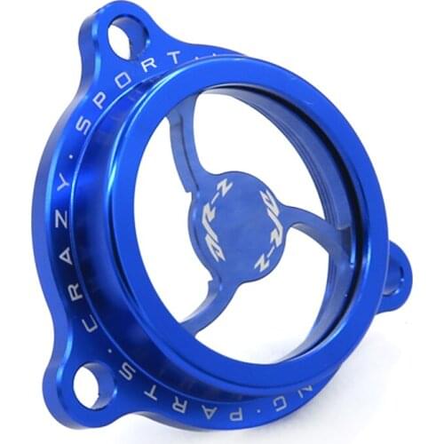 Motorcycle Engine Oil Filter Clear Cover For SUZUKI DRZ DR-Z 400 400E 400S 400SM DR-Z400 DRZ400SM DRZ400E DRZ400 CNC Blue Black