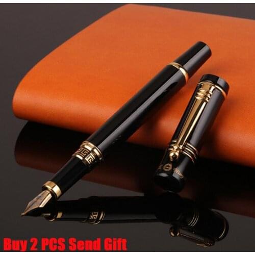 Fashion Design Luoshi 068 Big Size Ink Fountain Pen Full Metal Luxury Business Men Signature Writting Pen Buy 2 PCS Send Gift
