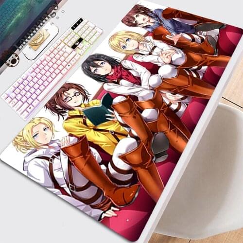 Table Pads Mouse Pad Pc Gamer Mause Big Mousepepad Carpet Gamers Accessories Desk Gaming Computer Mat Mouse Pads Attack On Titan