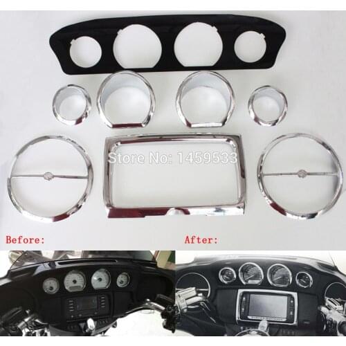 New Gauge Bezel Trim Mount Plate Fits For Harley Touring Electra Street Glide 2014 2017