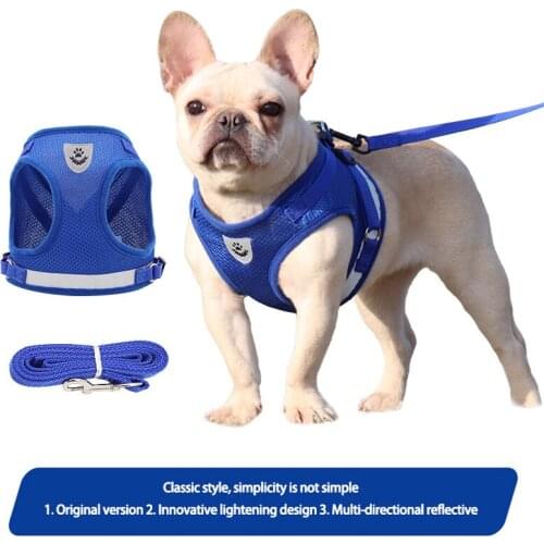 New Pet Chest Harness Vest Type Traction Rope Reflective and Breathable Dog Rope Pet Supplies Dog Harness Dog Accessories