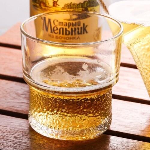 New creative crystal glass whiskey home European crystal glass wine glass creative ins style beer glass bar set