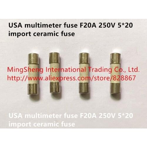Original new 100% fuse F20A 250V 5*20 import ceramic fuse