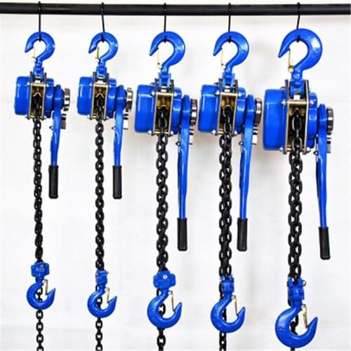 Hand Chain Hoist 0.75 ton 0.8 ton 1 ton small portable manual hanging hoist hand tensioner tightener