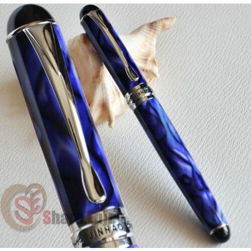 ROLLER BALL PEN JINHAO X750 ROYAL BLUE AND SILVER EXECUTIVE BUSINESS OFFICE SCHOOL BLACK WHITE WINE PINK 15 COLORS FOR CHOICE