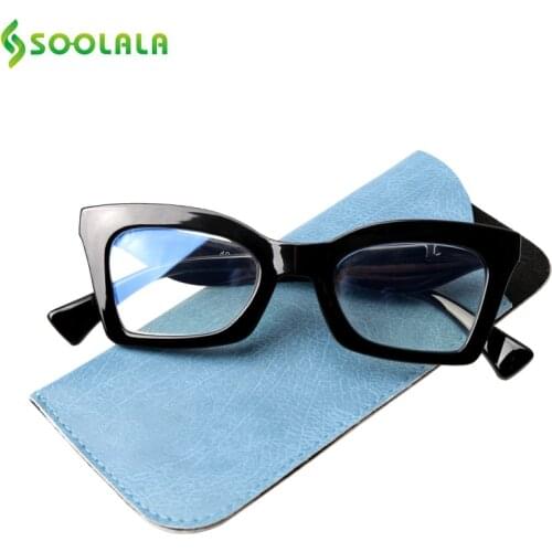 SOOLALA Butterfly Cat Eye Anti Blue Light Reading Glasses Anti Glare Presbyopic Glasses Reading Blue Light Blocking +0.5 to 3.5