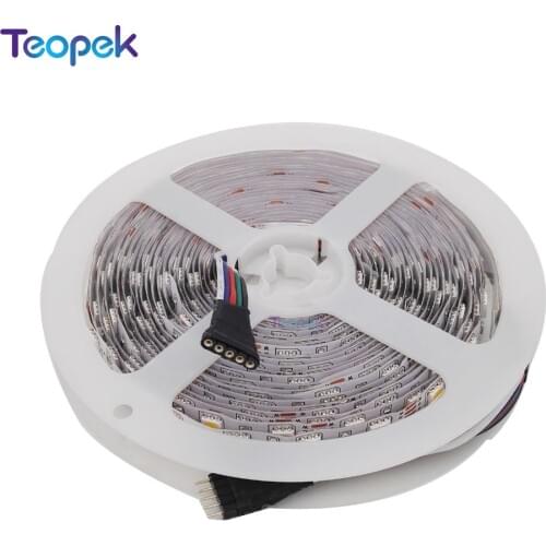 Wholesale 10x5M DC12V 60led/M 5050 RGBW RGBWW RGB+Warm White Or Cool White LED Strip Light Non-Waterproof Free Shipping