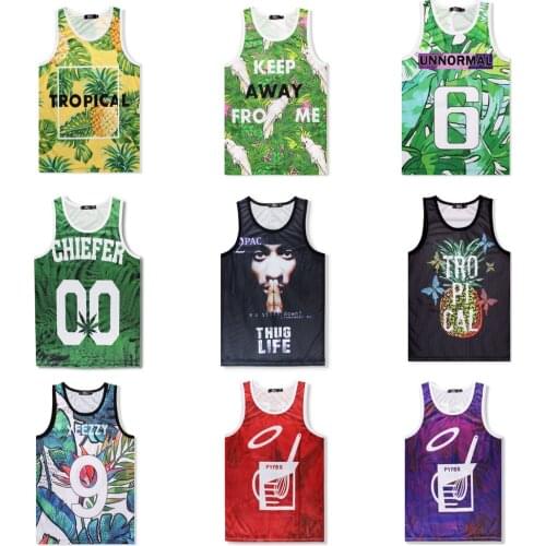 BG basketball jerseys Beach training suit 3D heat tranfer printing Outdoor sportswear Hip-hop culture 2020 summer new Green