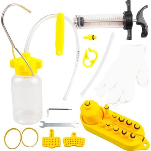 Bike Hydraulic Disc Brake Bleed Tool MTB Road Bike Brake Bleeding Kit Mineral Syringe Oil Fluid Bleeder Parts