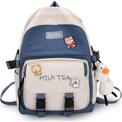 Fashion Waterproof Women Backpack Cute Nylon Rucksack Bookbag for Teenager Kawaii Girls Schoolbag Travel Bag Mochila