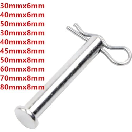 5pcs Auto Parts Gasoline and Diesel Tiller Accessories 8 * 50 Card Pin with R 2.0R Card Pin Tool Free Shipping