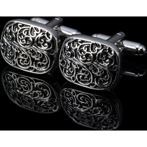 C-MAN Enamel cufflink 2 pairs/lot male pattern cuff button French Shirt Men Jewelry Wedding Groom Men Cuff Links